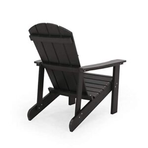 Christopher Knight Home Reginald Outdoor Adirondack Chairs (Set of 2), Black