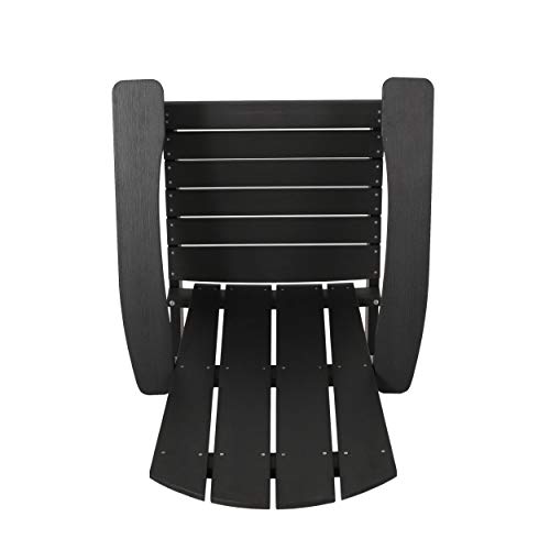 Christopher Knight Home Reginald Outdoor Adirondack Chairs (Set of 2), Black