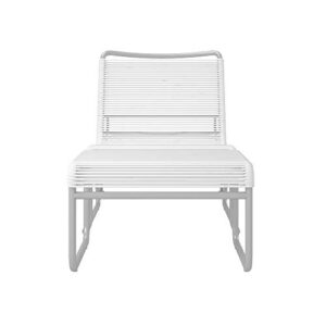 CosmoLiving by Cosmopolitan 88859WHG1E, Lita 2 Piece Patio Lounge and Ottoman Set, White