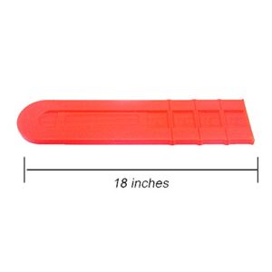 LVOERTUIG 18inch Chainsaw Bar Protective Cover Scabbard Guard Blade Cover(18inch)