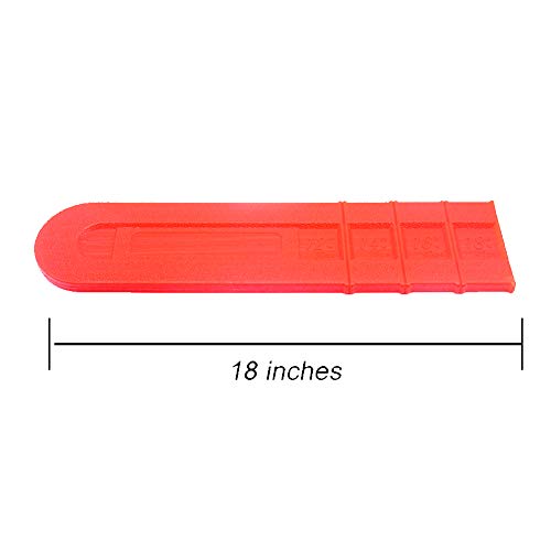 LVOERTUIG 18inch Chainsaw Bar Protective Cover Scabbard Guard Blade Cover(18inch)