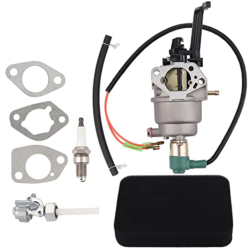 Dalom Carburetor w Fuel Shut-Off Valve for Harbor Freight Predator 420CC Portable Generator 69671 68530 68525 69672 69674 68529 68526 13HP 14HP 15HP 16HP RATO R420-III 7000/8750 Watt