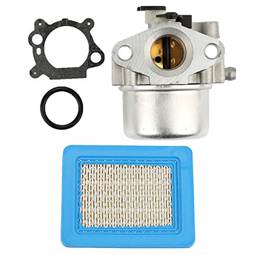 Anzac 799866 Carburetor with 491588 Air Filter for Briggs and Stratton 790845 799871 796707 794304 124000 12H800 128M02 190CC Quantum 675EX Engine Toro Craftsman Lawn Mower Troy-Bilt Self Propelled