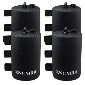 zncmrr canopy water weight bag leg weights for pop up canopy, tent, gazebo, set of 4, black