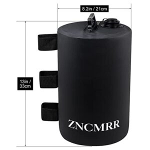 ZNCMRR Canopy Water Weight Bag Leg Weights for Pop Up Canopy, Tent, Gazebo, Set of 4, Black