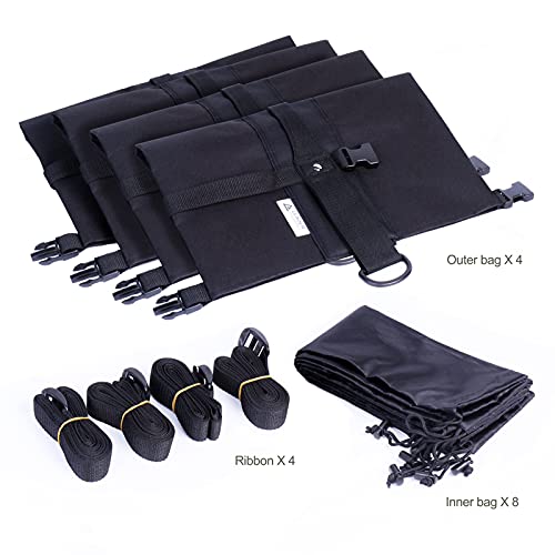 Leader Accessories 4pcs/Pack Canopy Weight Bags Sandbags 30lb/pc Upgrade Huge Capacity