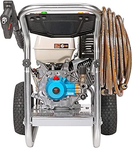 Simpson Cleaning ALH4240 Aluminum Series 4200 PSI Gas Pressure Washer, 4.0 GPM, HONDA GX390 Engine, Includes Spray Gun and Extension Wand, 5 QC Nozzle Tips, 3/8-inch x 50-foot Monster Hose, (49 State)