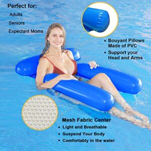 Water Chair Inflatable Floating Swimming Water Chair for Adult,Float Lounge,Portable Pool Hammock and Water Floating Lounge Bed Sofa for Outdoor