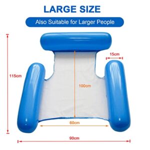 Water Chair Inflatable Floating Swimming Water Chair for Adult,Float Lounge,Portable Pool Hammock and Water Floating Lounge Bed Sofa for Outdoor