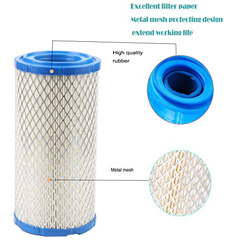 Podoy M113621 Air Filter for Compatible with Exmark Kohler Kawasaki Stens Toro 25 083 02-S 100-533 11013-7029 M113621 11013-7029 108-3811 820263 Lawn Mower