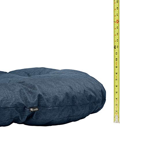 Classic Accessories Montlake Water-Resistant 50 Inch Polyester Papasan Cushion, Heather Indigo, Outdoor Papasan Cushion