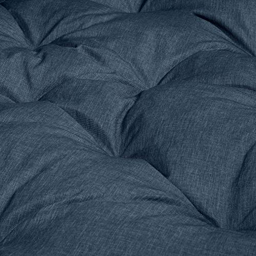 Classic Accessories Montlake Water-Resistant 50 Inch Polyester Papasan Cushion, Heather Indigo, Outdoor Papasan Cushion