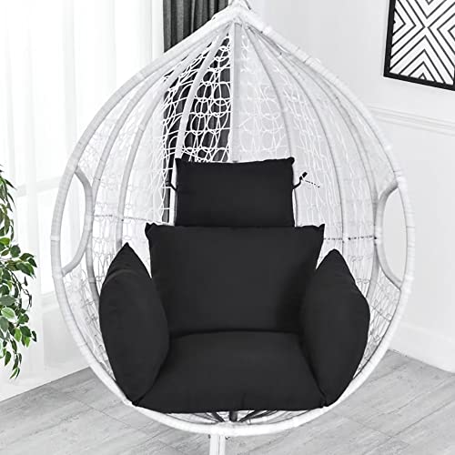 Elero Swing Egg Chair Cushion Hanging Basket Chair Cushion Hanging Basket Seat Cushion Hanging Egg Chair Cushion Black