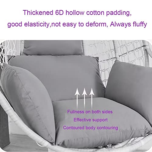 Elero Swing Egg Chair Cushion Hanging Basket Chair Cushion Hanging Basket Seat Cushion Hanging Egg Chair Cushion Black