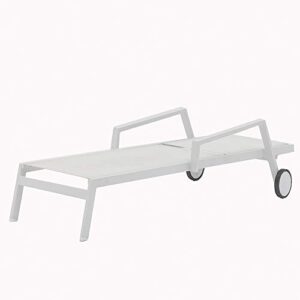 Whiteline Modern Outdoor Living White Bondi Contemporary Outdoor Chaise, 2 Piece Set