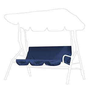 Zerone 3 Seat Swing Cushion Cover, Foldable Waterproof Furniture Chair Cushion Bench Settee Cushion Cover Replacement for Outdoor Patio Garden Yard