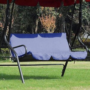 Zerone 3 Seat Swing Cushion Cover, Foldable Waterproof Furniture Chair Cushion Bench Settee Cushion Cover Replacement for Outdoor Patio Garden Yard