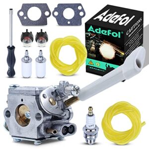 adefol ry08420a backpack leaf blower carburetor and carb adjusting tools for ryobi bp42 ry08420 with fuel filter line replacement parts for 308054079 530069247