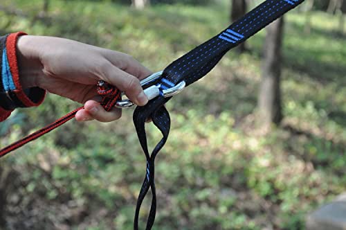 aotedo 10ft x2,(16+1) Loops x2,Hold 3000 lbs/pcs,2 Carabiners,Hammock Tree Straps,Yoga Strap and Stretching Strap for Tree Swings,Hammocks,Flexibility,Physical Therapy Exercise and Stretching