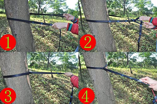 aotedo 10ft x2,(16+1) Loops x2,Hold 3000 lbs/pcs,2 Carabiners,Hammock Tree Straps,Yoga Strap and Stretching Strap for Tree Swings,Hammocks,Flexibility,Physical Therapy Exercise and Stretching