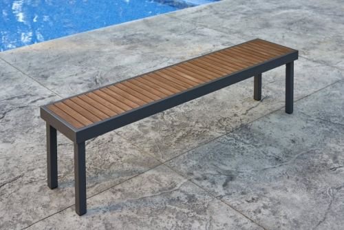 The Outdoor GreatRoom Company KW-LB Kenwood Series Patio Bench, Long