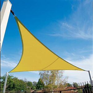 coolaroo coolhaven 15ft. x 12ft. x 9ft. triangle shade sail color: sahara
