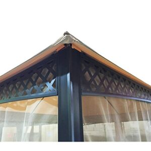 Garden Winds Replacement Canopy for The Windsor Gazebo - Standard 350 - Beige - Will NOT FIT Any Other Model - Read Before Buying