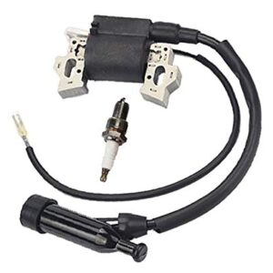 Buckbock GX240 Ignition Coil for Honda GX 240 Gx270 Gx340 Gx390 8hp 9hp 11hp 13hp Engine Lawn Mower Tractor Generator w/Spark Plug