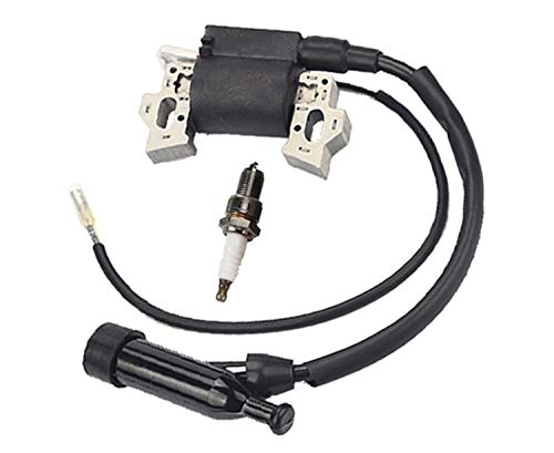 Buckbock GX240 Ignition Coil for Honda GX 240 Gx270 Gx340 Gx390 8hp 9hp 11hp 13hp Engine Lawn Mower Tractor Generator w/Spark Plug