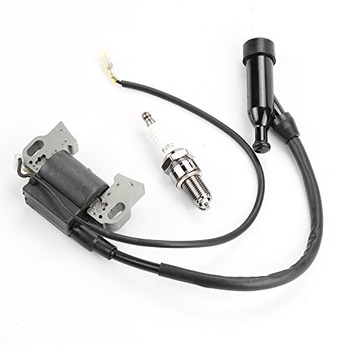 Buckbock GX240 Ignition Coil for Honda GX 240 Gx270 Gx340 Gx390 8hp 9hp 11hp 13hp Engine Lawn Mower Tractor Generator w/Spark Plug