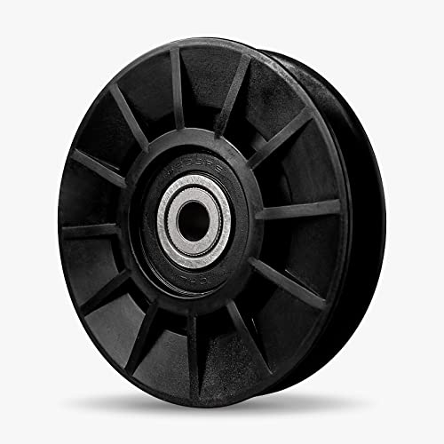 194326 V-Idler Pulley for Craftsman Mower, Drive V-Groove Idler Pulley for Hus qvarna Craftsman AYP YT3000 YET4000 4500 GT6000 YTH21K46 Lawn Mower with 42" 54" Deck, Replace 532194326