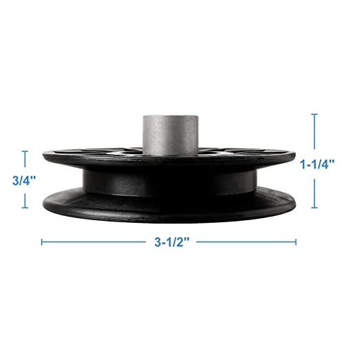 194326 V-Idler Pulley for Craftsman Mower, Drive V-Groove Idler Pulley for Hus qvarna Craftsman AYP YT3000 YET4000 4500 GT6000 YTH21K46 Lawn Mower with 42" 54" Deck, Replace 532194326