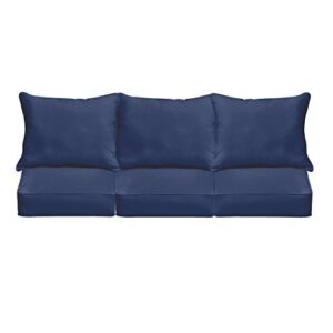 mozaic azpcset4358 swavelle corded outdoor sofa set, 23″ x 25″ x 5″, dark blue