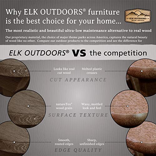 Elk Outdoors EO-CLAS1-ABY The Essential Adirondack Chair, Abyss