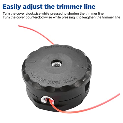 Trimmer Head for Echo Speed Feed 400, SRM 225 Head Replacement, Fit for SRM-230 SRM-225 SRM-210 Echo Weed Eater PAS210 PAS211 PAS225 PAS225VP PAS225VPB PAS230 PAS231 PAS260