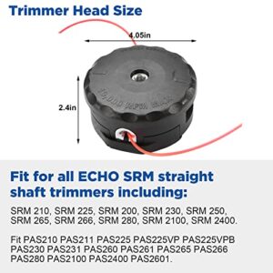 Trimmer Head for Echo Speed Feed 400, SRM 225 Head Replacement, Fit for SRM-230 SRM-225 SRM-210 Echo Weed Eater PAS210 PAS211 PAS225 PAS225VP PAS225VPB PAS230 PAS231 PAS260