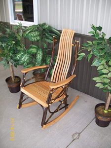 a & l furniture co. amish bentwood 7-slat hickory rocking chair – lead time to ship 6 weeks
