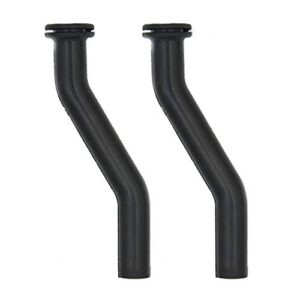 (2-pack) calvana replacement 3 inches rubber vacuum hose (black) – compatible with part number 596163 vacuum hose for select small gasoline engines