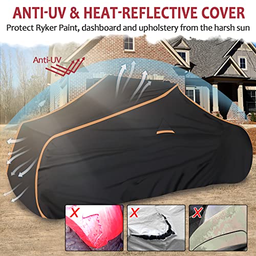 StarknightMT Waterproof Ryker Cover - Full Cover for Ryker 900/600/Sport/Rally Edition, Heavy-Duty 420D Fabric Ryker Accessories All Wealther Cover for Outdoor Indoor Snow Rain Dust Sun Protection