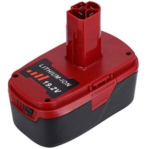 6.0ah 19.2v compatible with craftsman 19.2 volt battery lithium diehard c3 130279005 1323903 130211004 11375 11376 11045 315.115410 315.11485 315.113753 315.pp2011 315.pp2020 cordless tools batteries