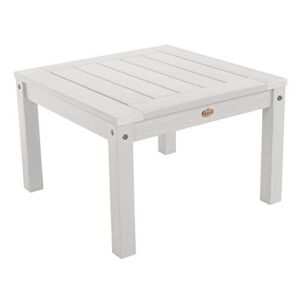 highwood ad-dsst1-whe adirondack side table, white