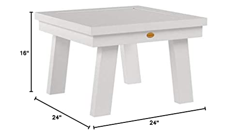 Highwood AD-DSST1-WHE Adirondack Side Table, White