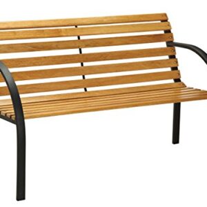 Furniture of America Bellina Outdoor Bench, Black