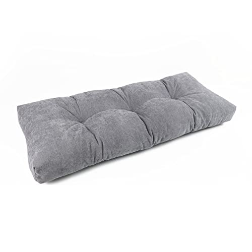 Detiblue Indoor Bench Cushions Patio Furniture Cushions Non-Slip Bottom Bay Window Seat Cushions Porch Swing Cushions (36x14,Light Grey)