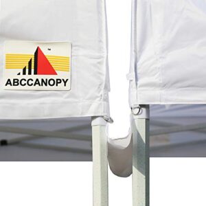 abccanopy 10 foot canopy rain gutter for pop up canopy (white)