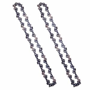 vanrank 2 pack s40 10 inch chainsaw chain 3/8″ lp pitch .050″ gauge 40 drive links fits for worx wg309 remington rm8eps craftsman poulan ryobi greenworks swj803e swj807e saw chain