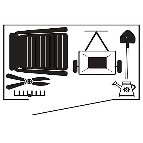 Spacemaker 4' x 3' Compact Outdoor Metal Backyard, Patio, and Garden Storage Shed Kit, Juniper Berry