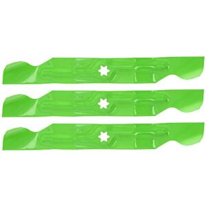 8TEN LawnRAZOR Mower Blade Set for Cub Cadet 942-04053C MTD Troy-Bilt RZT 50 LGT LT 1050 942-04053B 942-04056c (High-Lift)