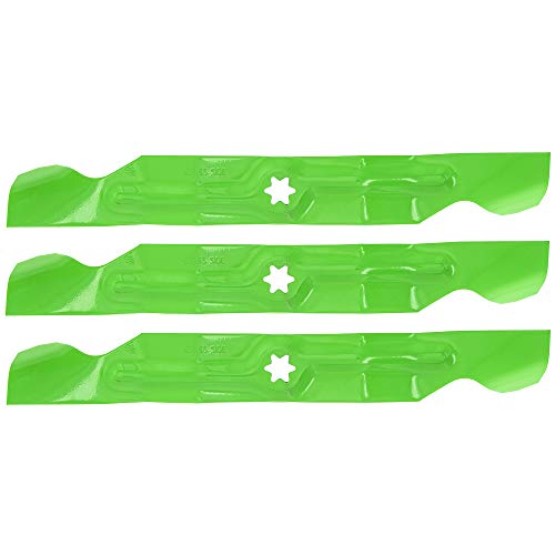 8TEN LawnRAZOR Mower Blade Set for Cub Cadet 942-04053C MTD Troy-Bilt RZT 50 LGT LT 1050 942-04053B 942-04056c (High-Lift)