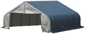shelterlogic 80016 18x20x11 peak style, grey cover shelter, 18’x20’x12′